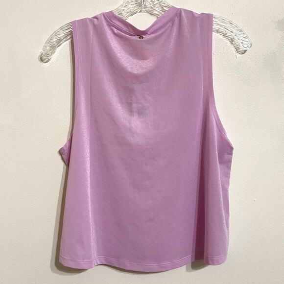 Spiritual Gangster Cropped Muscle Tank Size Small Choose Happiness Lavender NWT - Picture 4 of 16